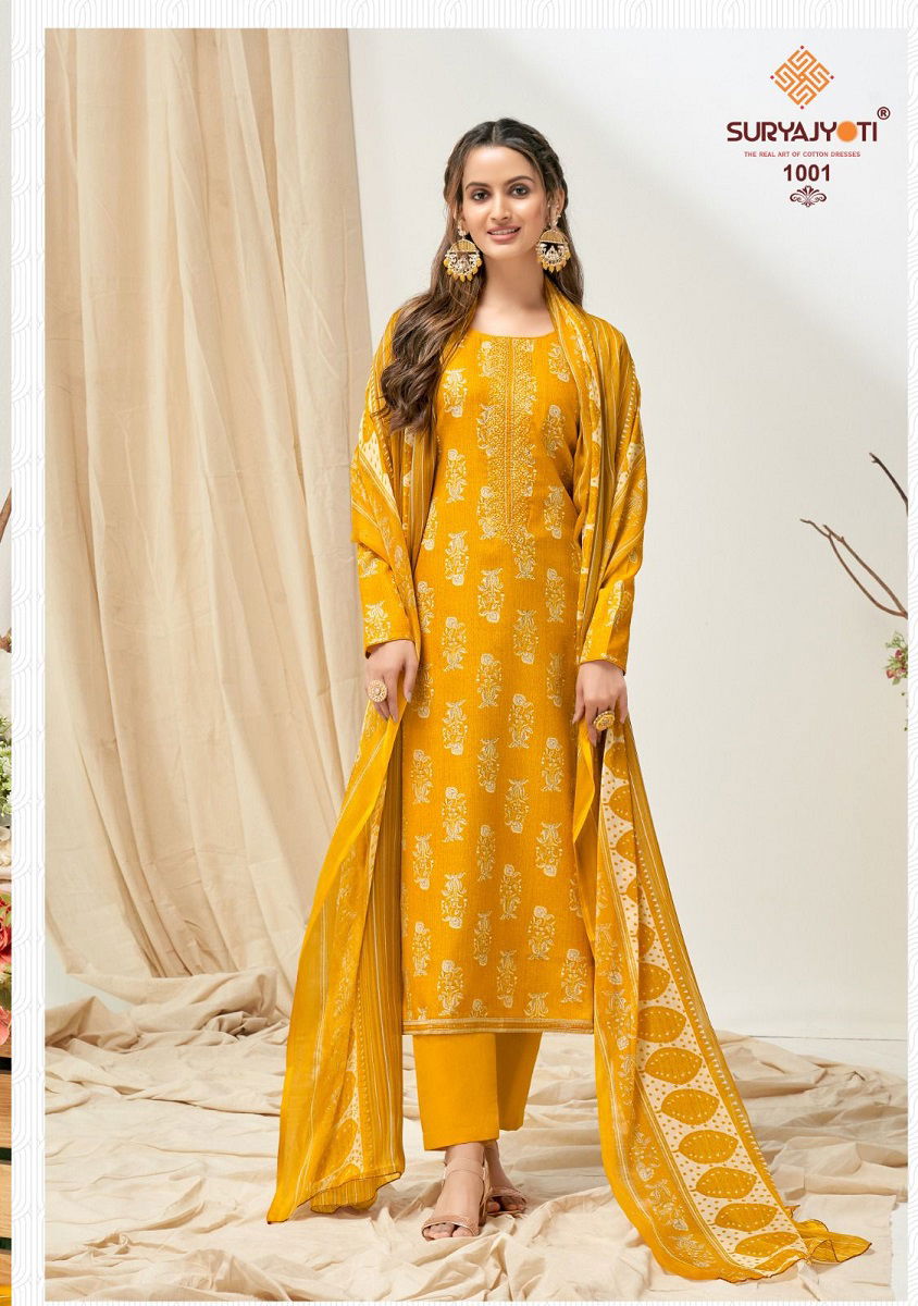 Nykaa Vol 1 By Suryajyoti Cotton Dress Material Catalog
